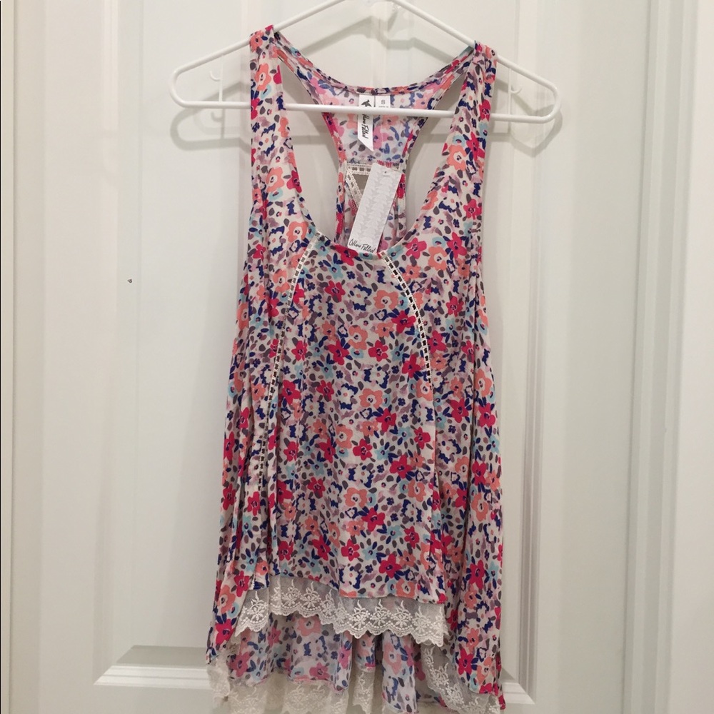 New w/Tag Others Follow Flower Lace Tank SZ S